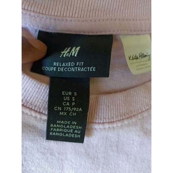 Keith Haring T-Shirt Men's Small Pink Short Sleeve - Picture 5 of 7